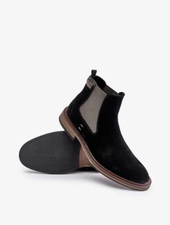 Semišové členkové topánky Chelsea Pánske Big Star OO174154 Black