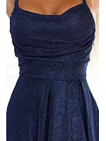 Dlouhé šaty tmavě modré model 22280144 - numoco Dlouhé šaty tmavě modré model 22280144 - numoco