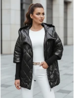 Dámská přechodná prošívaná bunda oversize černá model 21986694 - Dstreet