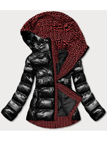 METALICZNA KURTKA DAMSKA Z KAPTUREM CZARNA model 21243037 - SPEED.A METALICZNA KURTKA DAMSKA Z KAPTUREM CZARNA model 21243037 - SPEED.A