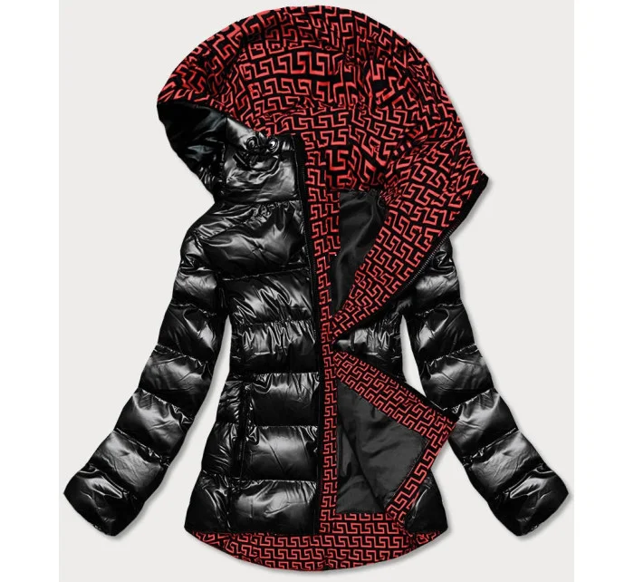 METALICZNA KURTKA DAMSKA Z KAPTUREM CZARNA model 21243037 - SPEED.A METALICZNA KURTKA DAMSKA Z KAPTUREM CZARNA model 21243037 - SPEED.A