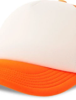 Atlantis Headwear Kid Rapper-S 5-panelová truckerová čiapka 33.0295 biela/oranžová fluo