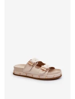 Dámské žabky na platformě Big Star model 21653884 béžové - Big Star Shoes Dámské žabky na platformě Big Star model 21653884 béžové - Big Star Shoes