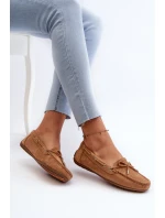Damskie Zamszowe Mokasyny Camel Si Passione
