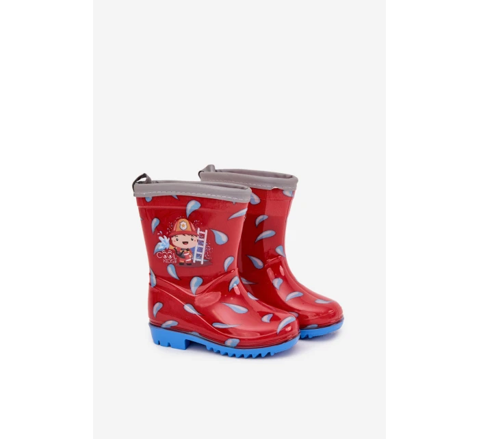 Dětské holínky hasič červené Breezly Dětské holínky hasič červené Breezly