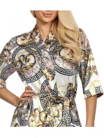 Dámsky župan Donatella 01 ecru negližé - Donna Dámsky župan Donatella 01 ecru negližé - Donna