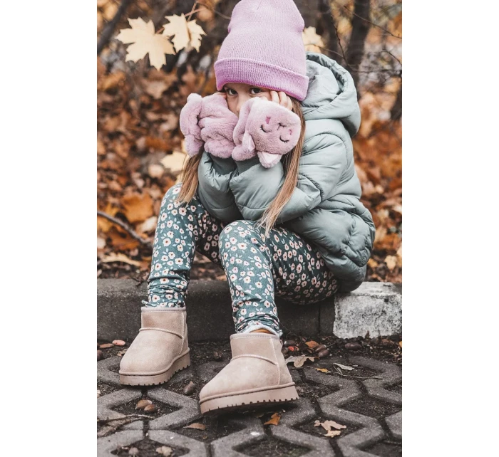 Dětské zateplené sněhule Béžová Nallita