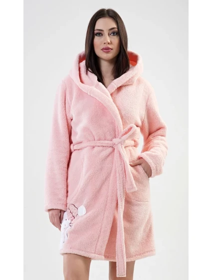 Dámsky župan krátky s kapucňou Mačka