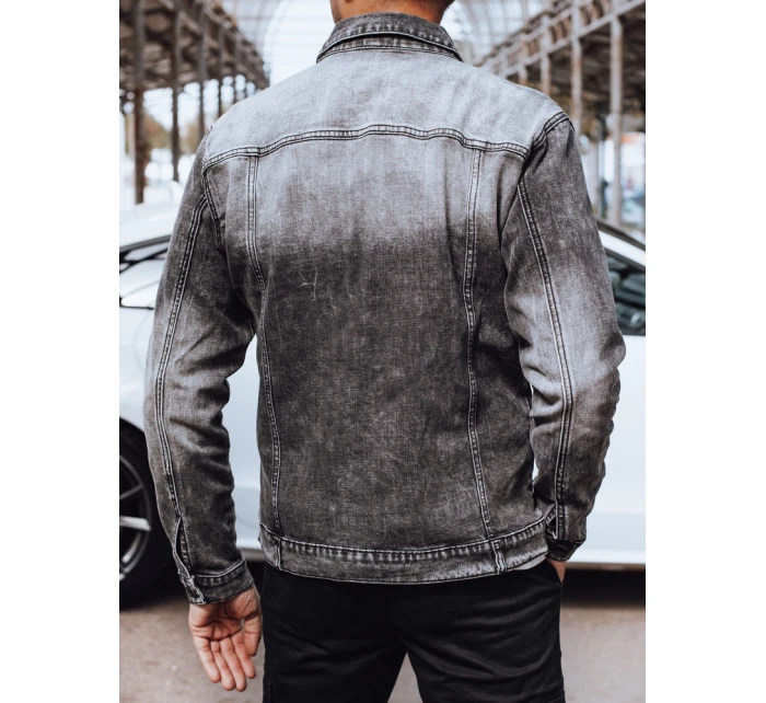 Pánska džínsová bunda čierna FashionStreet TX4696