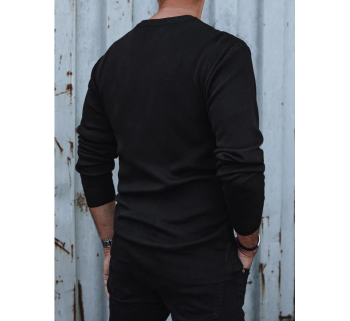 Pánský černý svetr Dstreet model 21979368 - FashionStreet Pánský černý svetr Dstreet model 21979368 - FashionStreet