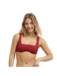 Dámské plavky BRA tmavě červená model 22206211 - DIM