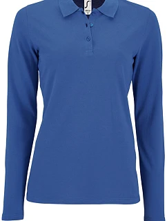 SOL'S Perfect LSL Women Dámske piqué polo s dlhým rukávom 25.2083 kráľovská modrá