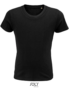SOL'S Pioneer Kids Detské tričko z organickej bavlny 25.3578 deep black