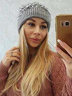 Bublinková čiapočka K219 sivá