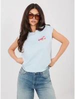 T shirt D12022M02769B jasny niebieski