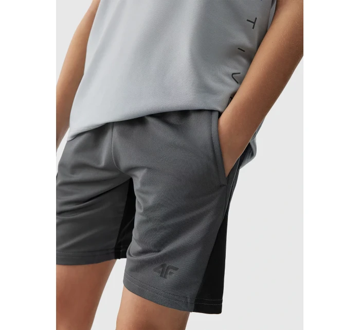 Chlapecké sportovní rychleschnoucí šortky 4F - černé