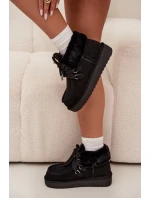 D.Franklin dámske snežnice z prírodného semišu - čierne D.Franklin dámske snežnice z prírodného semišu - čierne