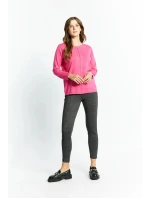 Dámsky sveter QNS0390-004 Dark Pink - Monnari