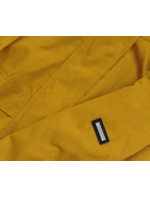 Krátka žltá bunda parka s kapucňou (TLR243)