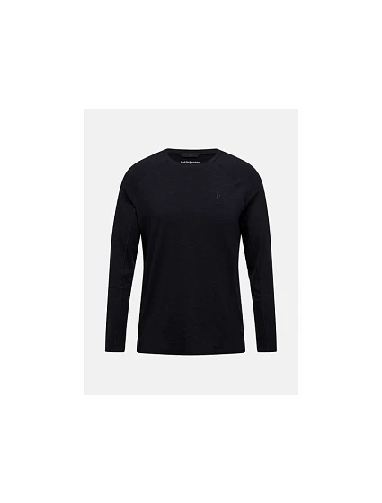 Termotričko PEAK PERFORMANCE Magic Crew Wool-blend Baselayer Men, čierne Termotričko PEAK PERFORMANCE Magic Crew Wool-blend Baselayer Men, čierne