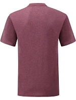 Tričko Fruit of the Loom Valueweight T 16.1036, melírovaná bordová
