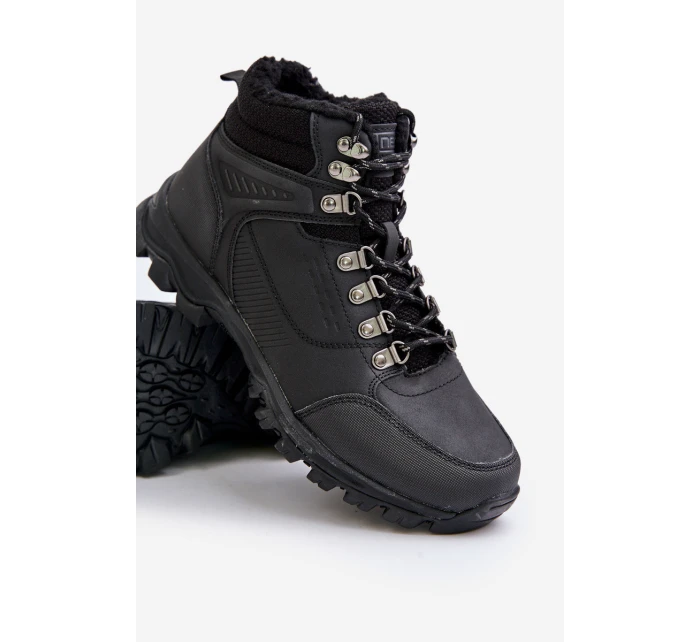 Ocieplane Buty Trekkingowe Męskie Czarne Loreinae