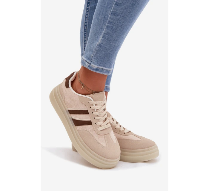 Dámské tenisky na platformě Béžové Galleria