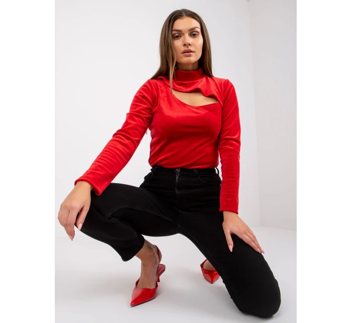 Halenka DHJ BZ model 17041705 červená - FPrice Halenka DHJ BZ model 17041705 červená - FPrice