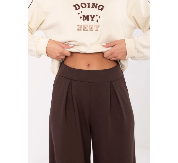 Tepláky RV DR A613.69 tmavohnedé