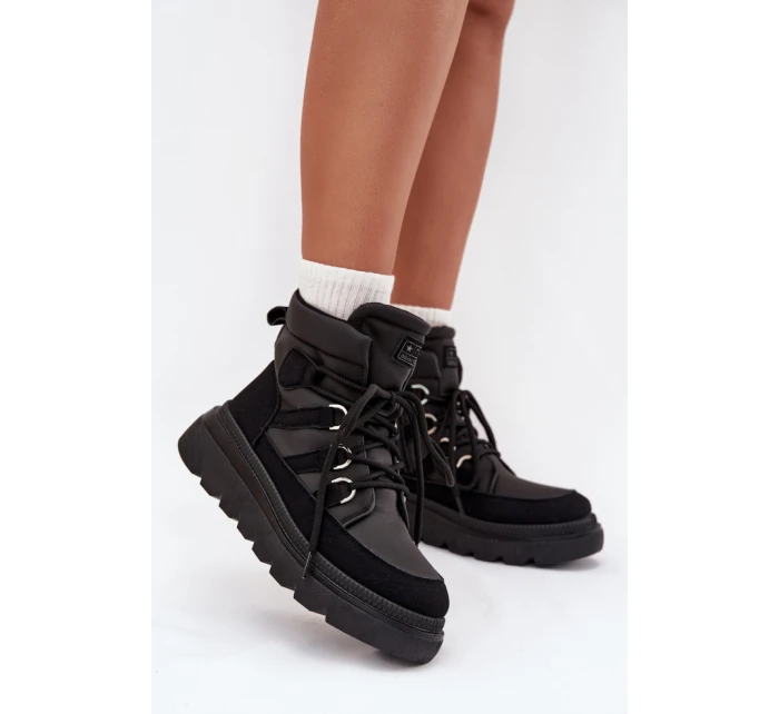 Dámske členkové topánky 25BT26-9247 Black - NOVINKY