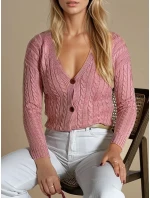 Dámský svetr růžový Dstreet model 21967026 - FashionStreet Dámský svetr růžový Dstreet model 21967026 - FashionStreet