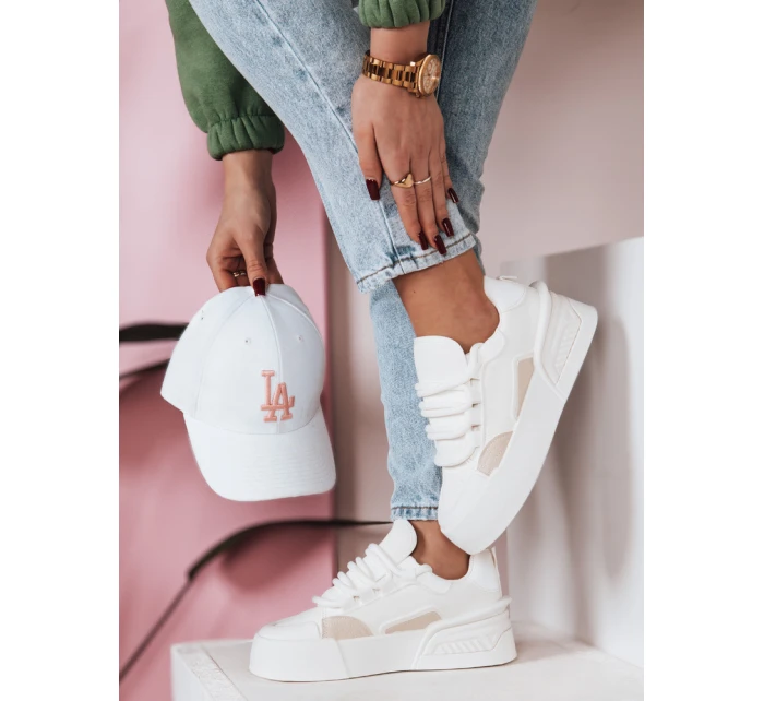Dámske tenisky na platforme KICKON white FashionStreet ZY0647 Dámske tenisky na platforme KICKON white FashionStreet ZY0647