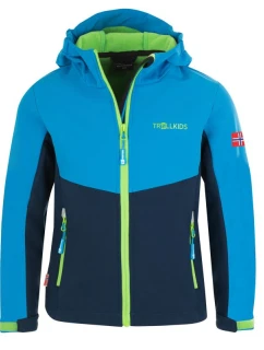 Trollkids Detská softshellová bunda Kristiansand Jacket blue/ navy (320-117)
