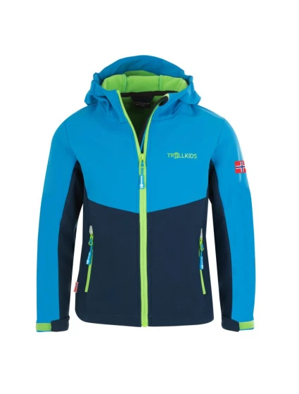 Trollkids Detská softshellová bunda Kristiansand Jacket blue/ navy (320-117) Trollkids Detská softshellová bunda Kristiansand Jacket blue/ navy (320-117)