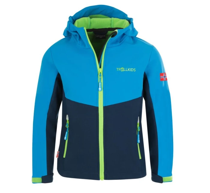 Trollkids Detská softshellová bunda Kristiansand Jacket blue/ navy (320-117) Trollkids Detská softshellová bunda Kristiansand Jacket blue/ navy (320-117)