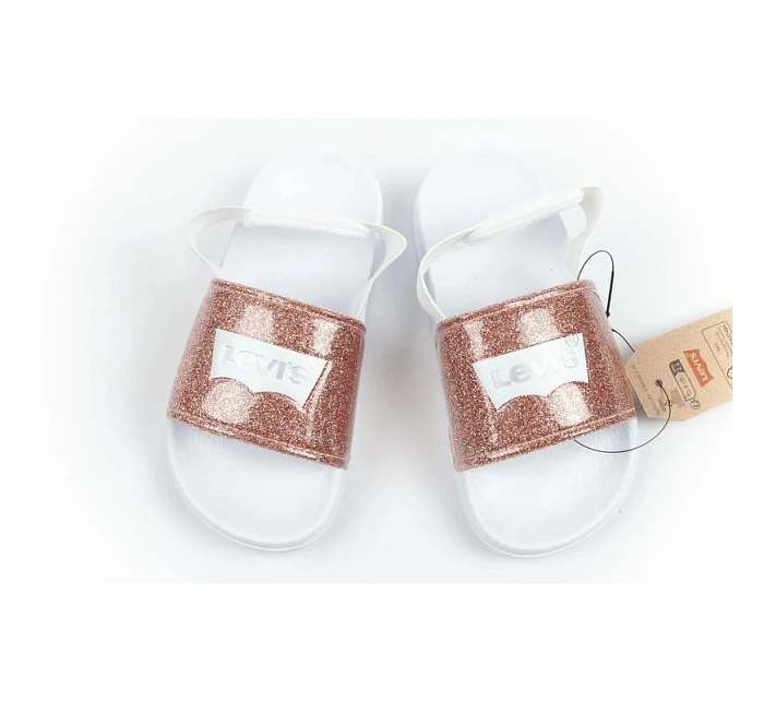 Levi's dětské žabky Pool S Mini dívčí třpytivé sandály dětské
