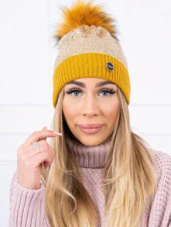 Čepice model 18747323 hořčice - K-Fashion