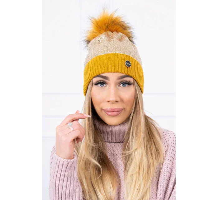 Čiapka K198 horčica Čiapka K198 horčica