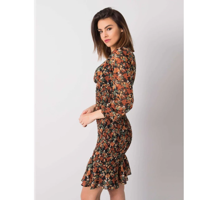 Šaty 328 SK 50024.52 čierna a béžová