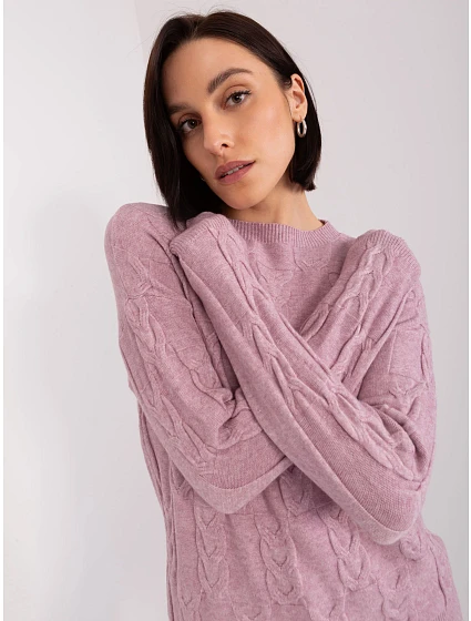 Sweter AT SW model 19040893 jasny fioletowy - FPrice