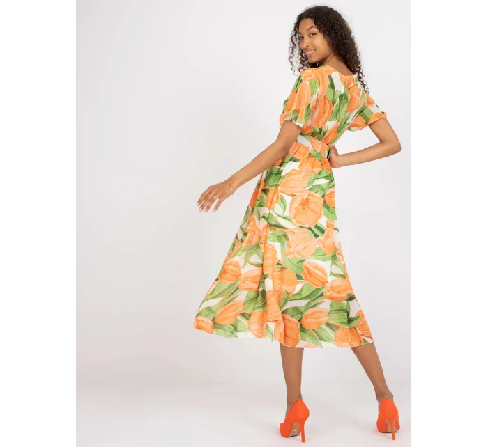 Šaty DHJ SK model 17339120 oranžová - FPrice Šaty DHJ SK model 17339120 oranžová - FPrice