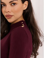 Sweter IR SW model 22401070 bordowy - FPrice Sweter IR SW model 22401070 bordowy - FPrice