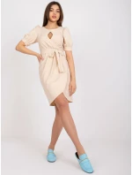 Šaty LK SK model 17404325 světle béžová - FPrice