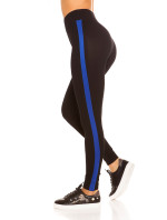 Trendy leggings with contrast stripes