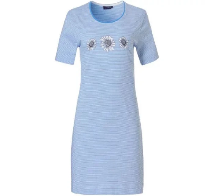 Dámska nočná košeľa 10231-130-2 modré a biele kvety - Pastunette