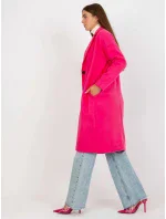 Dámsky kabát TW EN BI-7298-1.15 tmavo ružový - Och Bella