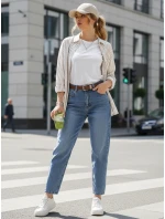 Dámske džínsové nohavice s opaskom FashionStreet UY2885 Dámske džínsové nohavice s opaskom FashionStreet UY2885