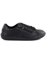 Dámské kožené barefoot ažurové černé boty Gino model 22068723 Dámské kožené barefoot ažurové černé boty Gino model 22068723