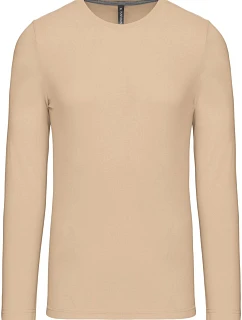 Kariban K 359 Pánske tričko s dlhým rukávom 20.K359 light sand