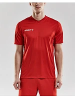 Craft Teamwear Squad Go Jersey Solid M Pánske športové tričko s výstrihom do V 82.5560 jasne červená Craft Teamwear Squad Go Jersey Solid M Pánske športové tričko s výstrihom do V 82.5560 jasne červená